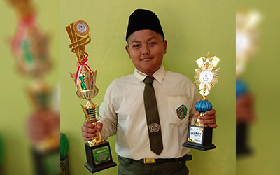 Juara 1 Pidato Bahasa Indonesia Putra Porseni MTs Tingkat Kabupaten